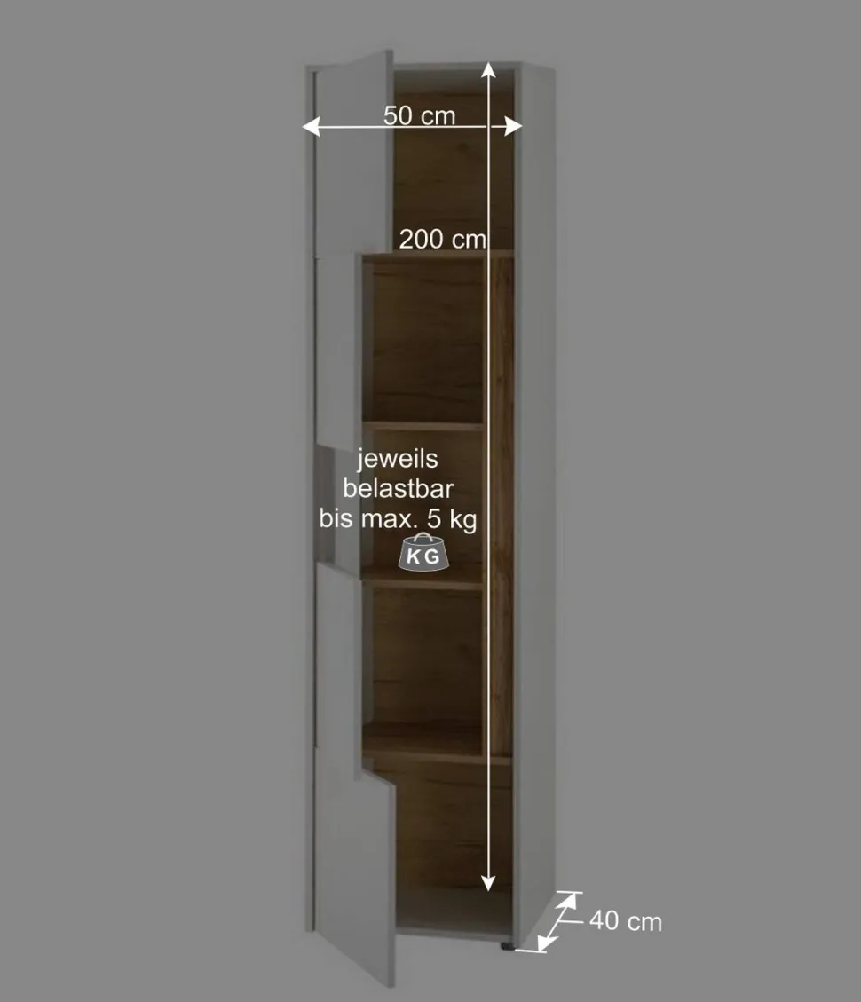 Wohnzimmer Schränke & Regale Set - Nonessia (sechsteilig)