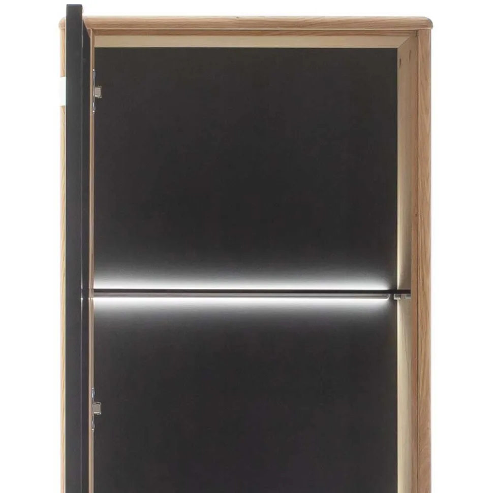 Wohnzimmer Schränke aus Wildeiche & Metall - Flacona (dreiteilig)