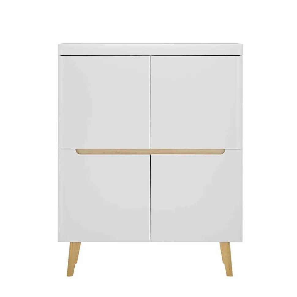 Wohnzimmer Schränke und Wandboard Set - Ginko (vierteilig)