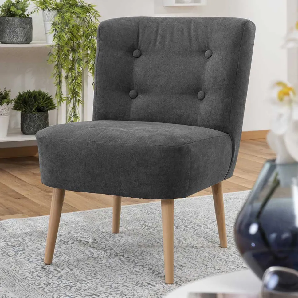 Wohnzimmer Sessel in Anthrazit - Rionja