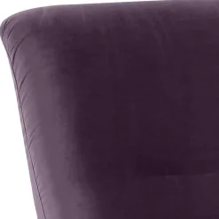 Wohnzimmer Sessel in Dunkellila und Nussbaum - Ignacio