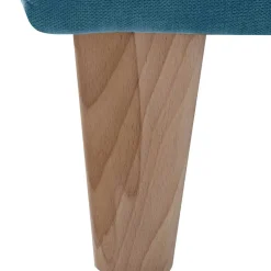 Wohnzimmer Sessel in Petrol Veloursbezug - Miragda