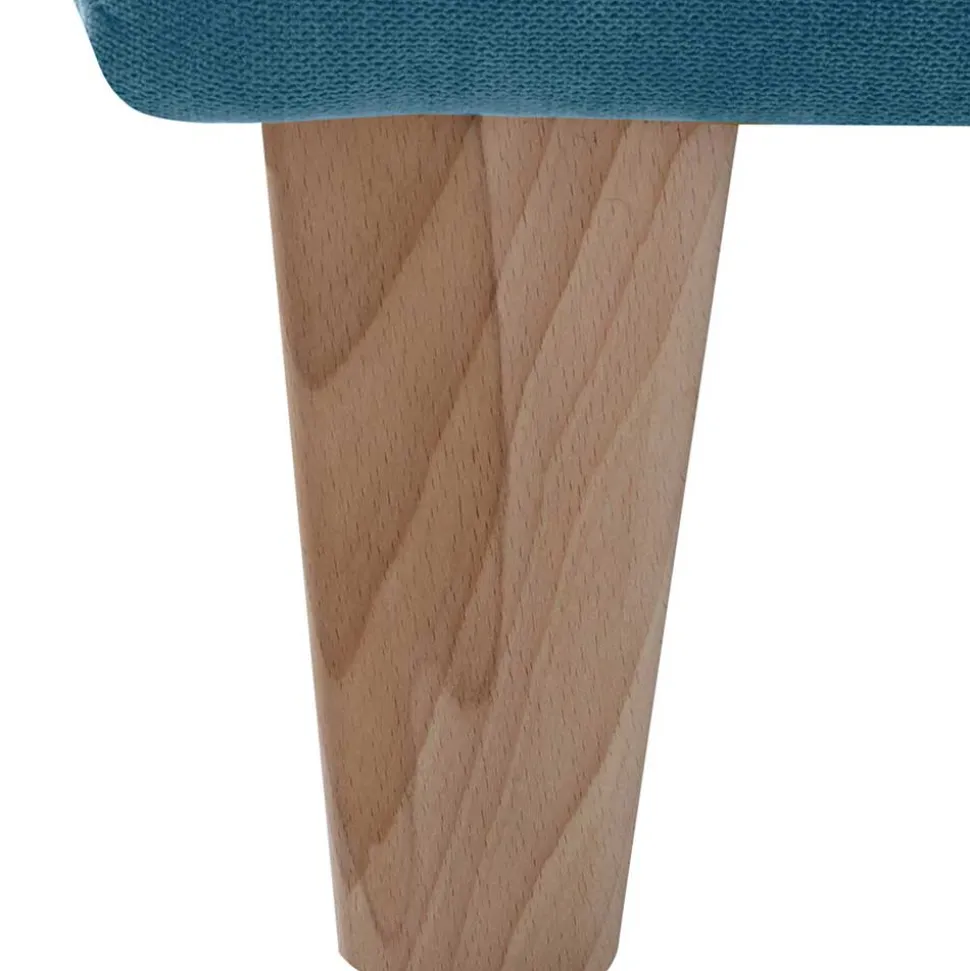 Wohnzimmer Sessel in Petrol Veloursbezug - Miragda