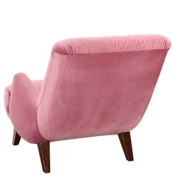 Wohnzimmer Sessel in Rosa und Nussbaum - Jily
