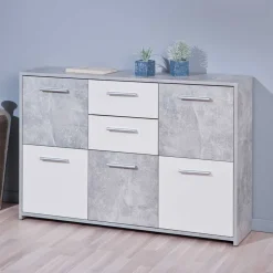 Wohnzimmer Sideboard Poesenna in Weiß