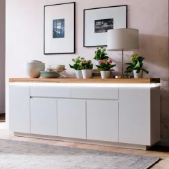 Wohnzimmer Sideboard Zelda mit LED Beleuchtung