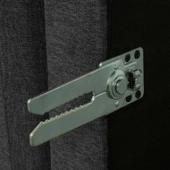 Wohnzimmer Sitzhocker in Dunkelgrau - Marietta