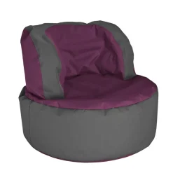 Wohnzimmer Sitzsack Mapilia in Violett Grau