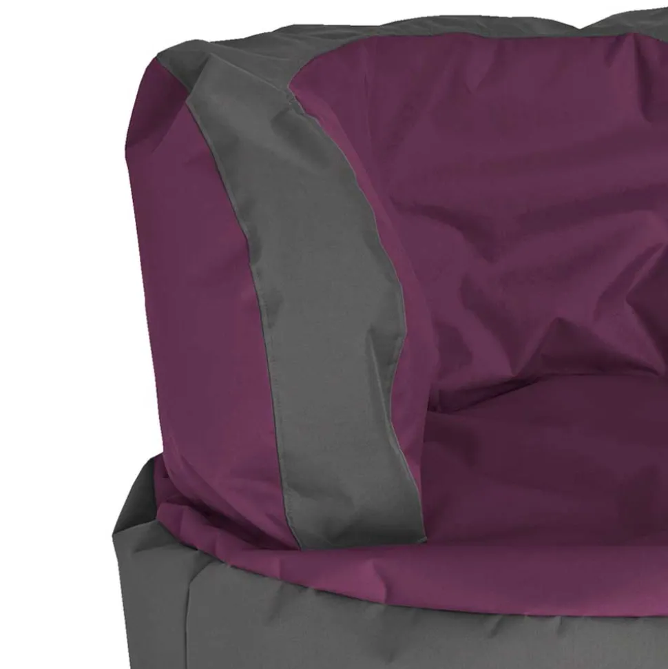 Wohnzimmer Sitzsack Mapilia in Violett Grau