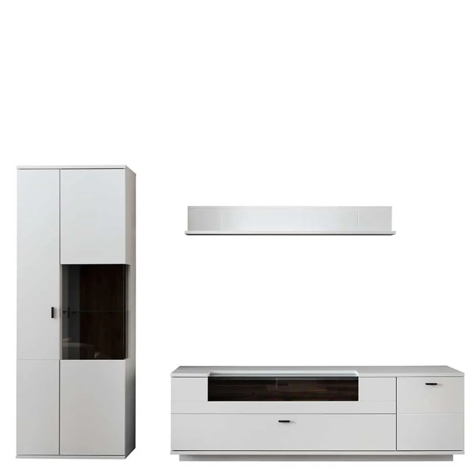 Wohnzimmer TV Anbauwand 270 cm breit - Apulco (dreiteilig)