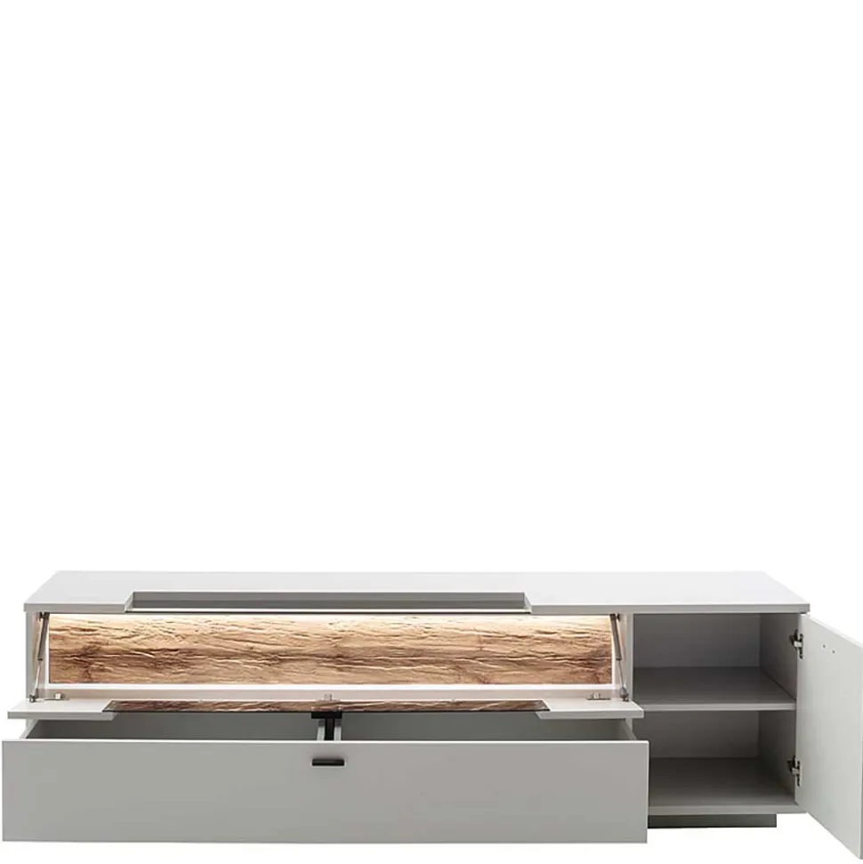 Wohnzimmer TV Anbauwand 270 cm breit - Apulco (dreiteilig)