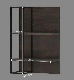 Wohnzimmer TV Anbauwand hängend - Mundo (dreiteilig)