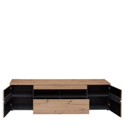 Wohnzimmer TV Anbauwand in Wildeiche - Kuetra (dreiteilig)