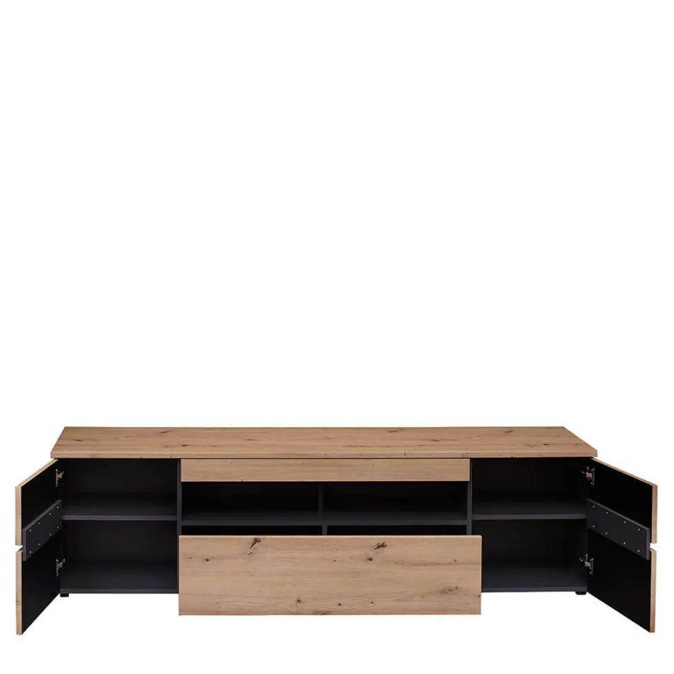 Wohnzimmer TV Anbauwand in Wildeiche - Kuetra (dreiteilig)