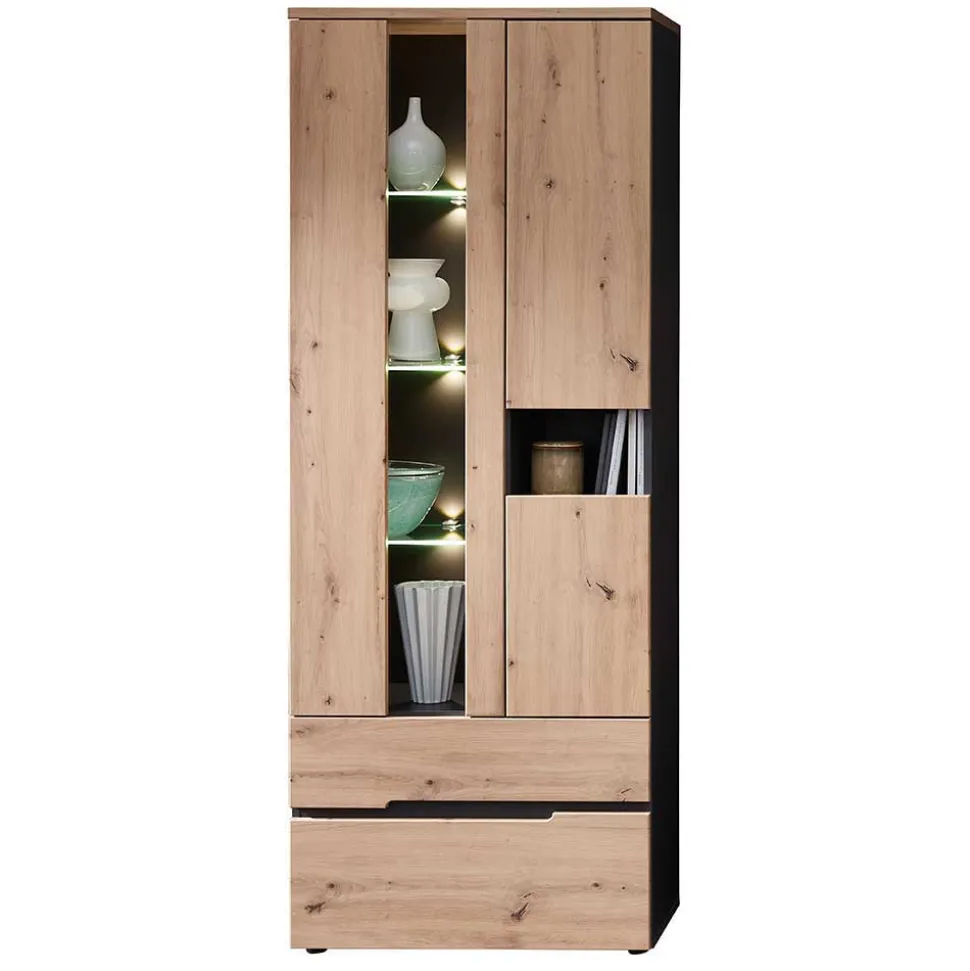 Wohnzimmer TV Anbauwand in Wildeiche - Kuetra (dreiteilig)