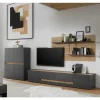 Wohnzimmer TV Anbauwand Kombi - Ahilav (dreiteilig)