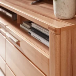 Wohnzimmer TV Anbauwand Möbelset - Amyonta (vierteilig)