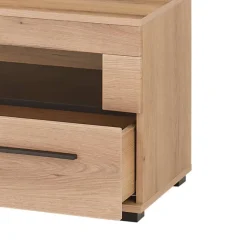 Wohnzimmer TV-Möbel-Set in Eiche - Brocus (vierteilig)