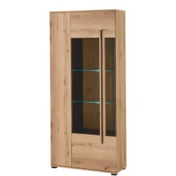 Wohnzimmer TV-Möbel-Set in Eiche - Brocus (vierteilig)