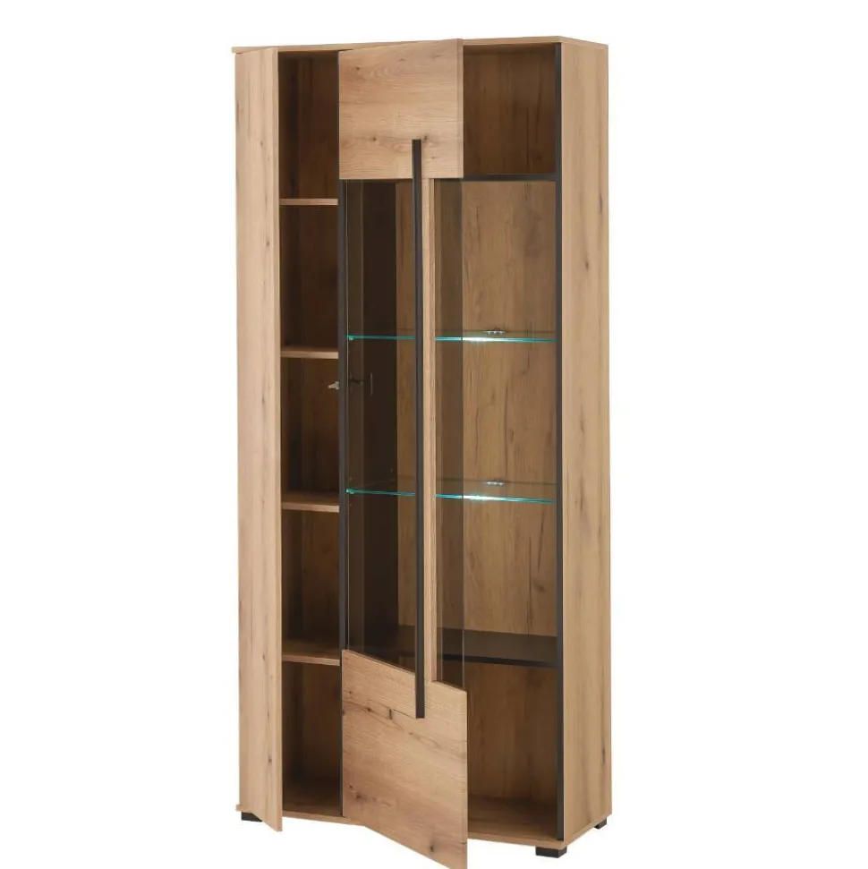 Wohnzimmer TV-Möbel-Set in Eiche - Brocus (vierteilig)