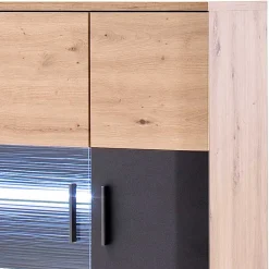 Wohnzimmer Vitrine Highboard zweifarbig - Vecenda