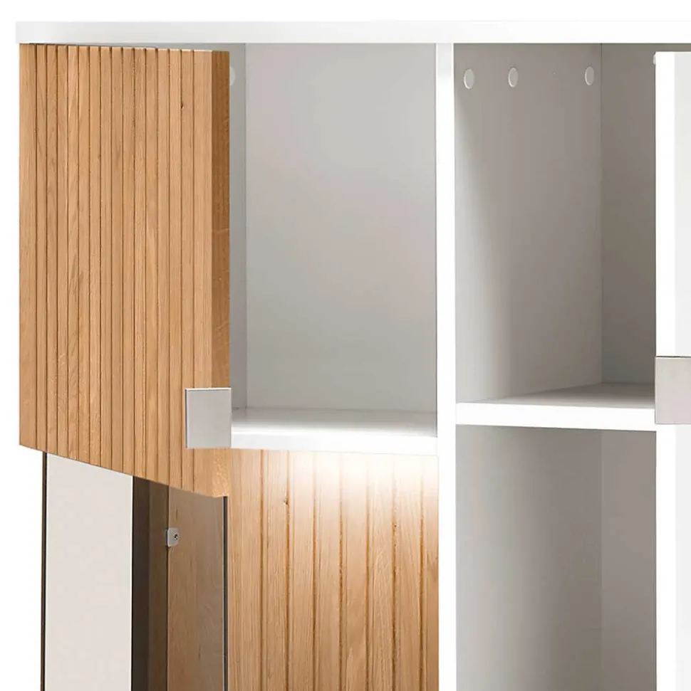 Wohnzimmer Vitrinenschrank mit LED Beleuchtung - Miloris