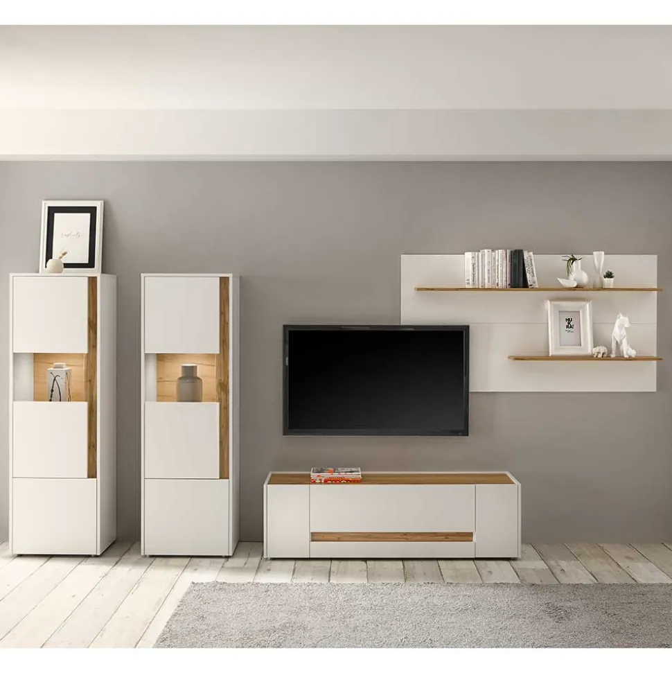 Wohnzimmer Wohnwand Set - Nonessia (vierteilig)