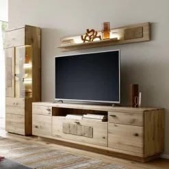 Wohnzimmer Wohnwandmöbel Set - Losiamos (dreiteilig)