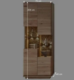 Wohnzimmereinrichtung Wohnwand Set - Cassna (dreiteilig)