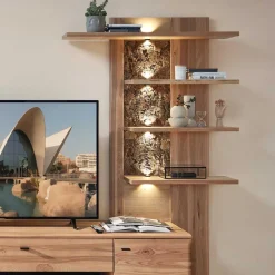 Wohnzimmereinrichtung Wohnwand Set - Cassna (dreiteilig)