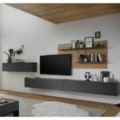 Wohnzimmermöbel Set 450 cm breit - Ahilav (vierteilig)