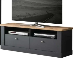 Wohnzimmermöbel TV Anbauwand Set - Lionel (vierteilig)