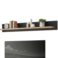 Wohnzimmermöbel TV Anbauwand Set - Lionel (vierteilig)