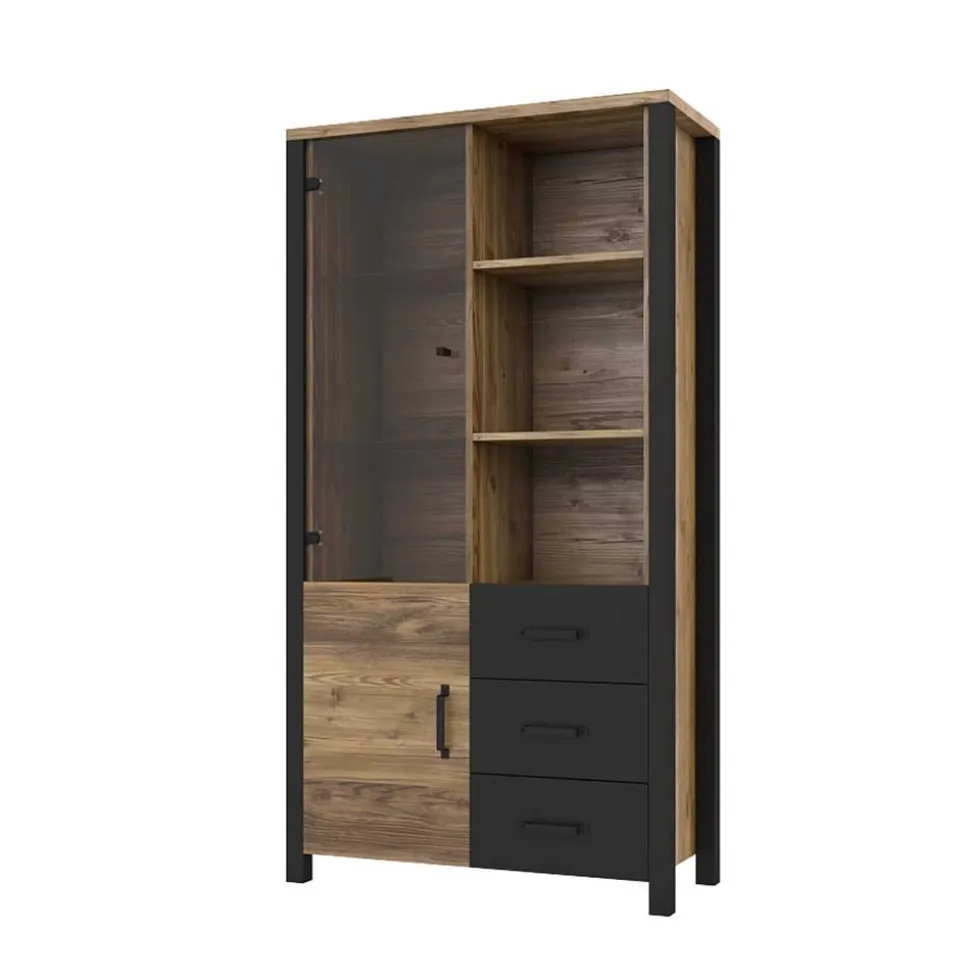 Wohnzimmerschrank in Fichte Holzoptik verwittert - Simeona