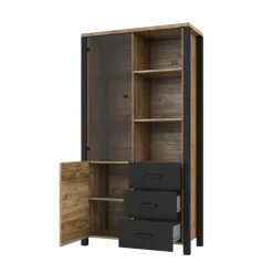 Wohnzimmerschrank in Fichte Holzoptik verwittert - Simeona