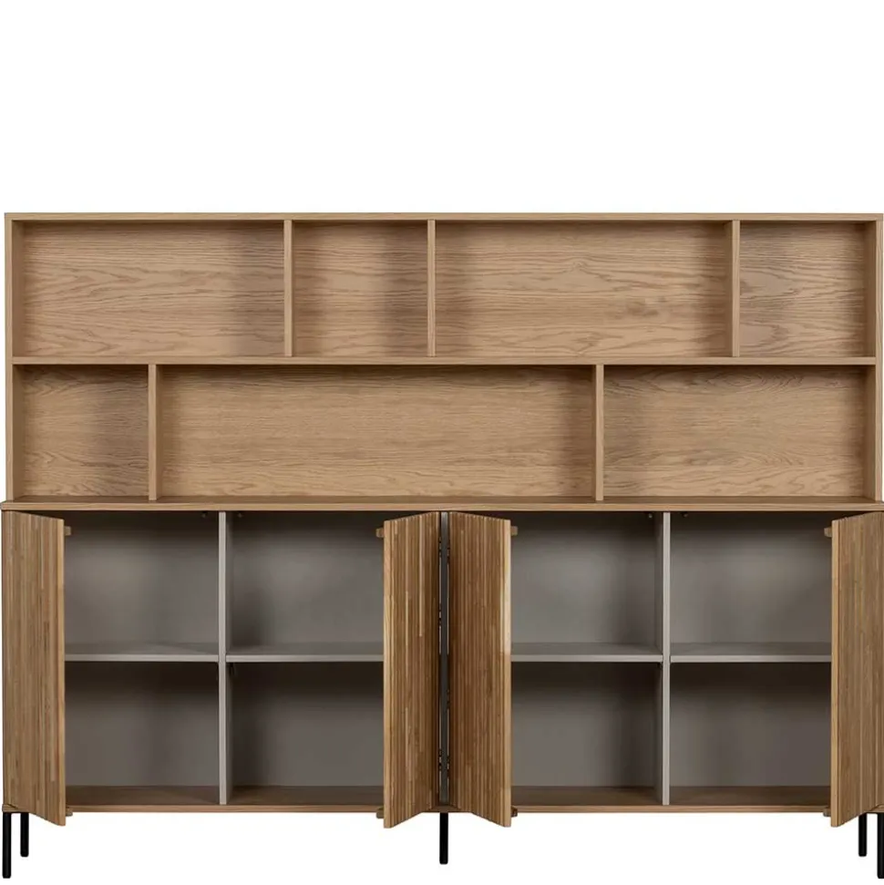 Wohnzimmerschrank mit 4 Türen & 7 Fächern - Cegrada