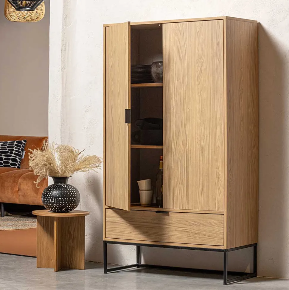 Wohnzimmerschrank mit Doppeltür und Schublade - Ariadelco