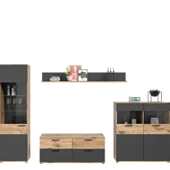 Wohnzimmerschränke & Regal - TV Wand - Lucios (vierteilig)