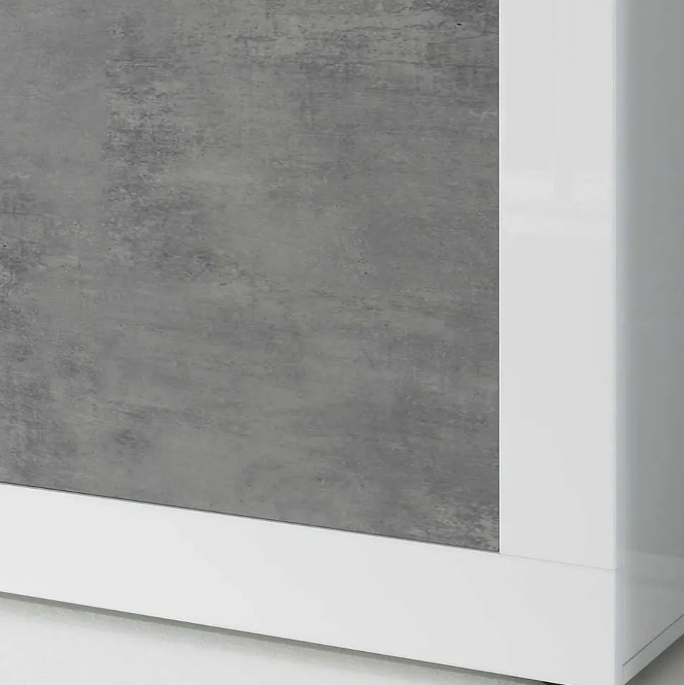 Wohnzimmerschränke in Beton Optik - Narandu (zweiteilig)