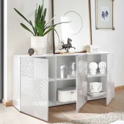 Wohnzimmerschränke in Hochglanz - Vascaub (dreiteilig)