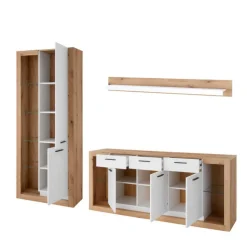 Wohnzimmerschränke und Wandboard Set - Adejano (dreiteilig)