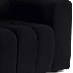 Wohnzimmersessel in Schwarz Samt - Graland