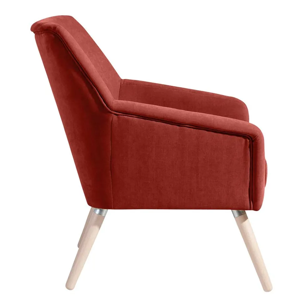 Wohnzimmersessel in Terracotta Velours - Emjada