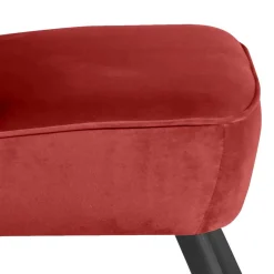 Wohnzimmersessel in Ziegelrot und Schwarz - Tessini