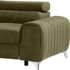 Wohnzimmersofa mit Bettfunktion in Oliv Grün - Vultaco