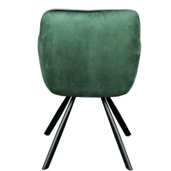 Wohnzimmerstuhl mit Armlehnen in Grün Samt - Relindo