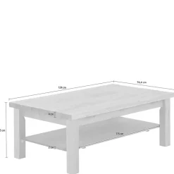 Wohnzimmertisch aus Kiefer gebeizt & geölt - Vanpos I