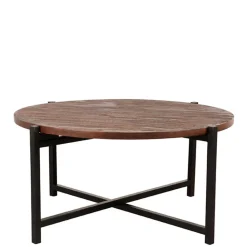 Wohnzimmertisch aus Mangoholz in Dunkelbraun - Valuta