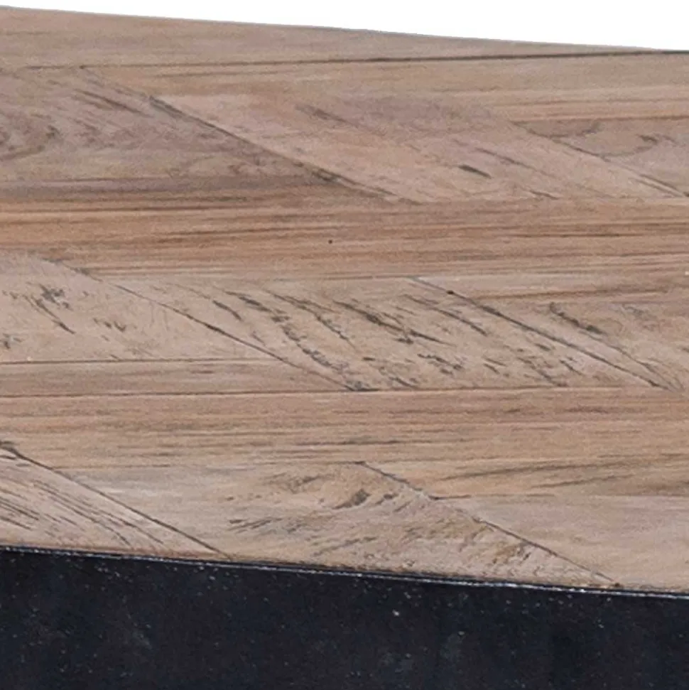 Wohnzimmertisch aus Teak mit Antik Finish - Roady