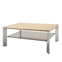 Wohnzimmertisch mit Asteiche Platte - Rajavo